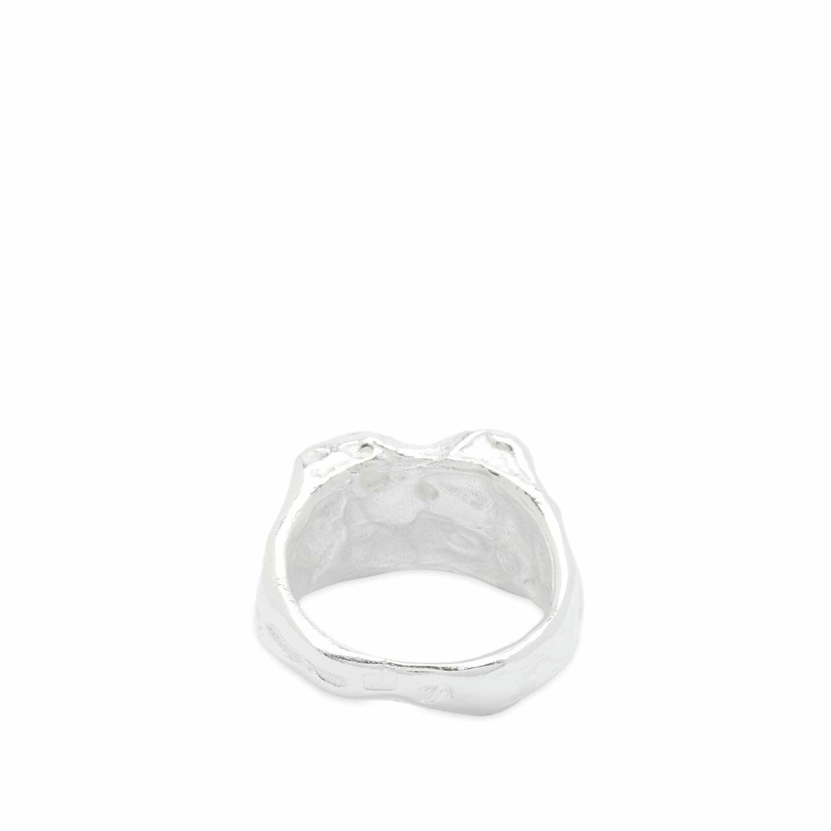 Simuero Men's Buzo Ring in Silver/Blue Simuero