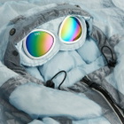 END. x C.P. Company Kan-D Goggle Puffer in Ice Melt