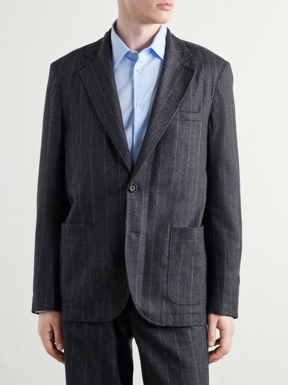 Oliver Spencer - Westbury Striped Wool-Blend Suit Jacket - Gray