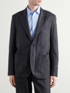 Oliver Spencer - Westbury Striped Wool-Blend Suit Jacket - Gray