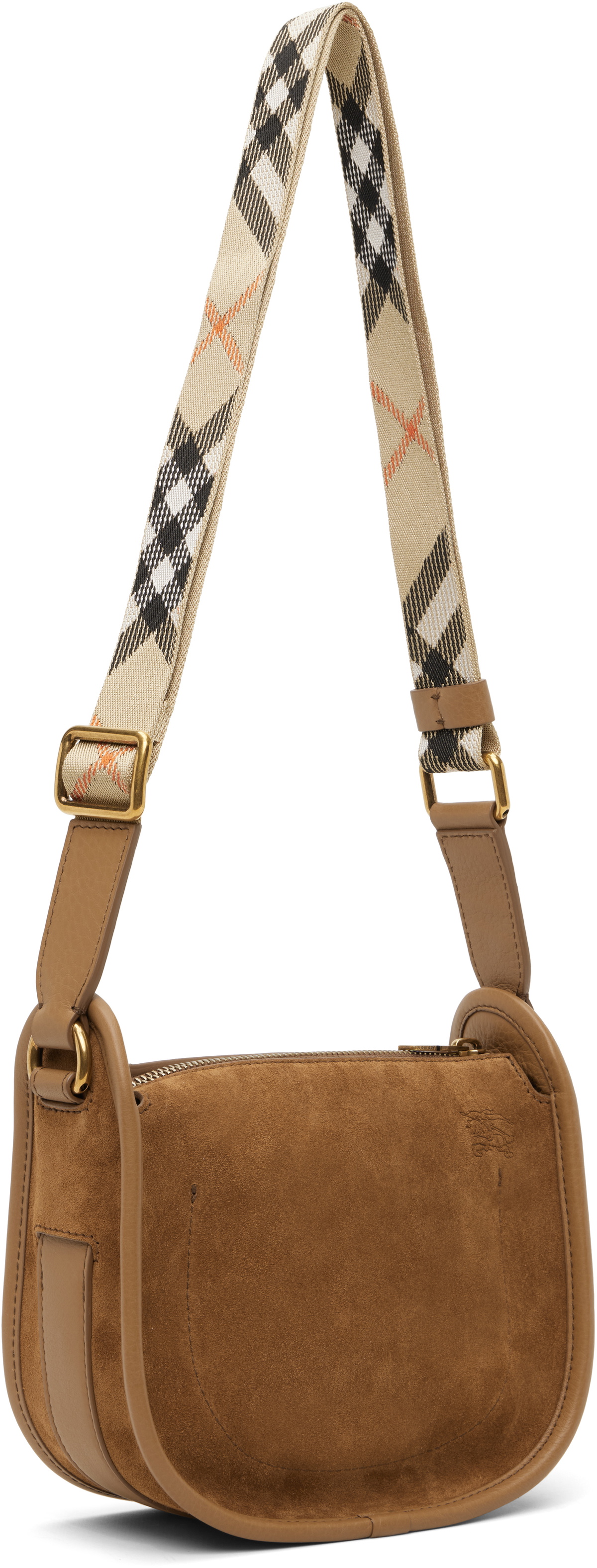 Burberry Brown Mini B Clip Messenger Bag