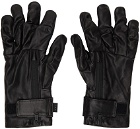 The Viridi-anne Black Leather Gloves