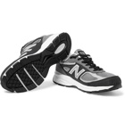 New Balance - 990V4 Nubuck and Mesh Sneakers - Men - Black
