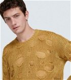 Dolce&Gabbana Distressed silk and linen sweater