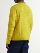 Valentino Garavani - VLogo-Embellished Cashmere Sweater - Yellow