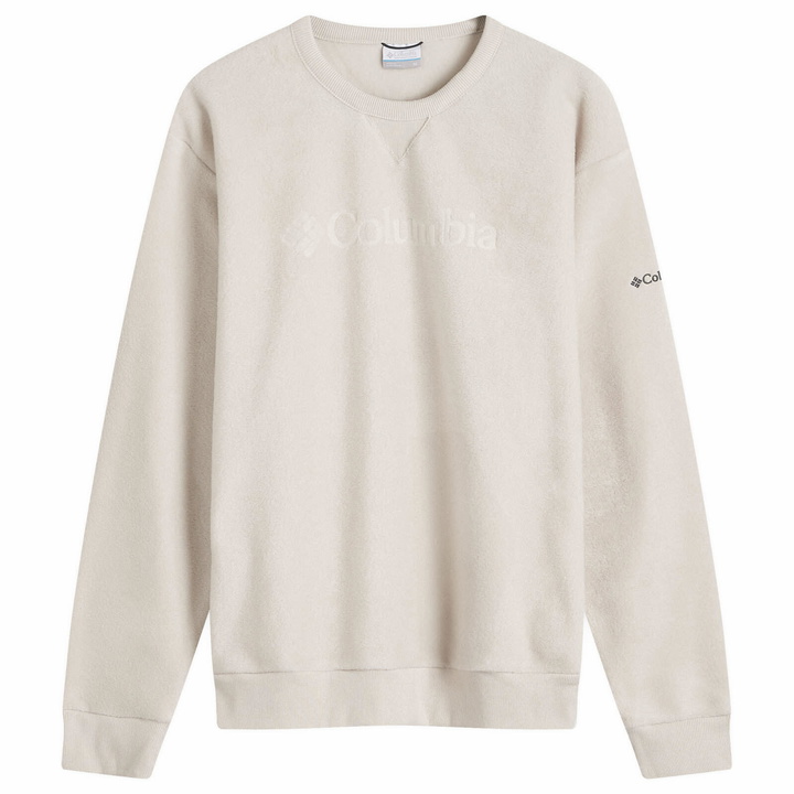 Photo: Columbia Men's Steens Mountain 2.0 Fleece Crew Sweatshirt in Dark Stone