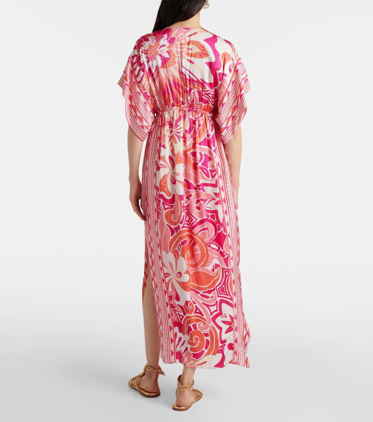 Poupette St Barth Amaya floral kaftan
