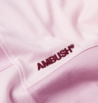 AMBUSH® - Logo-Embroidered Patchwork Cotton-Jersey T-Shirt - Pink