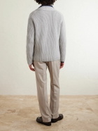 Dunhill - Tapered Super 130s Wool Trousers - Gray