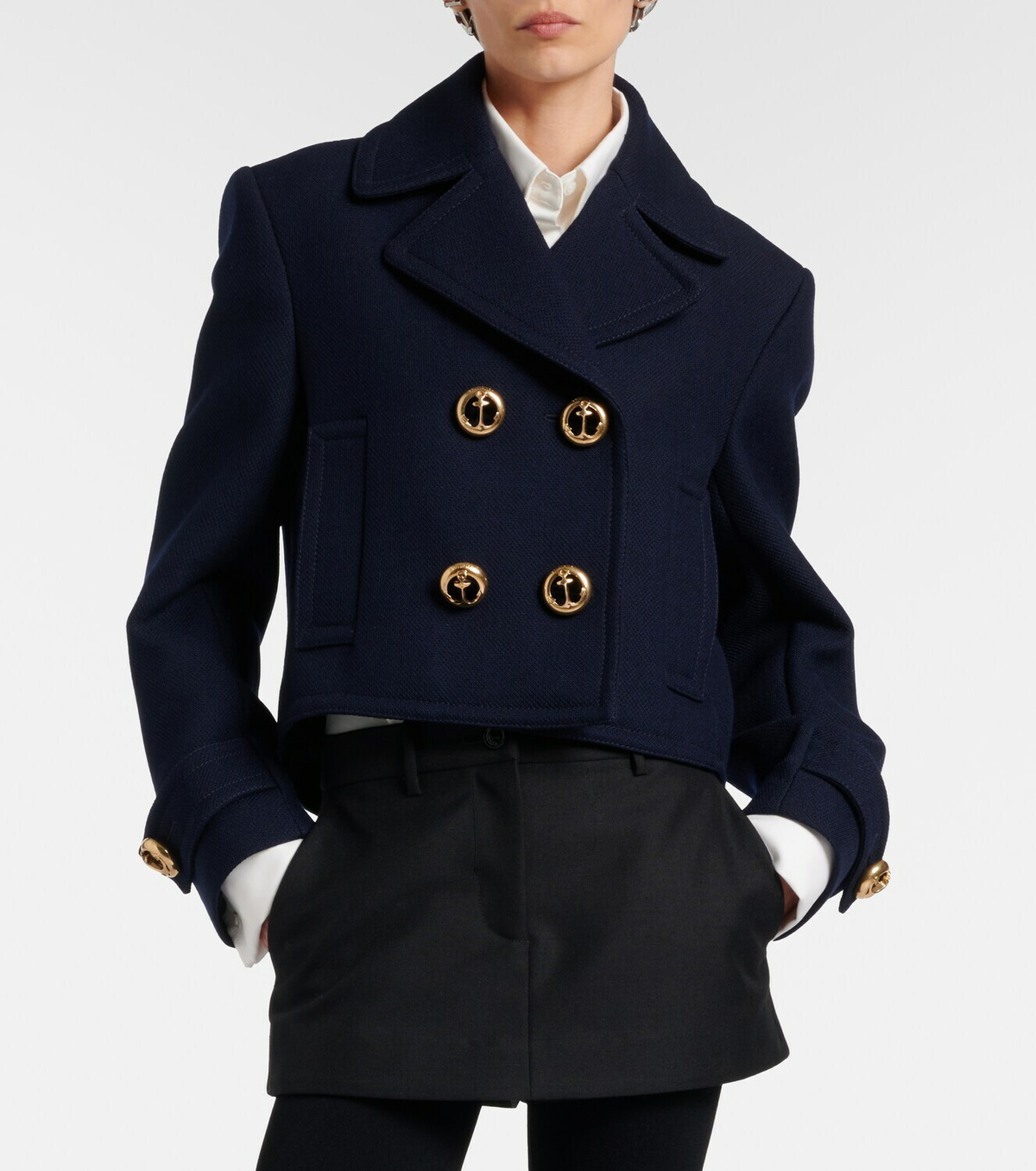 Balenciaga Double-breasted wool jacket