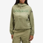 Napapijri Women's Raymi Logo Zip Jacket in Green Lichen