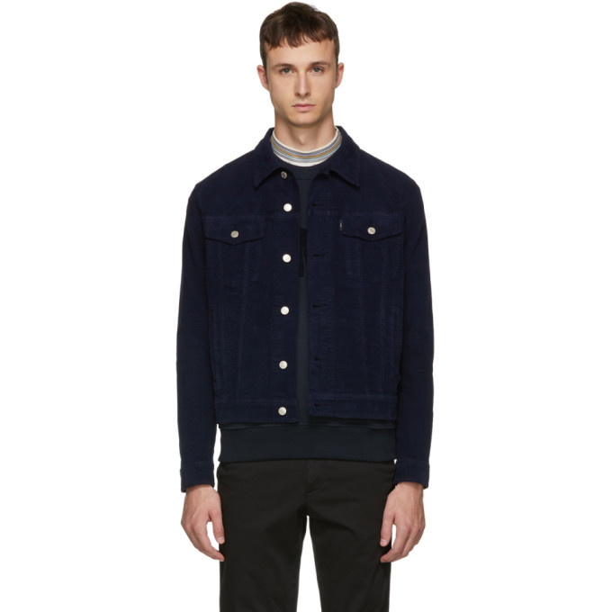 Photo: AMI Alexandre Mattiussi Navy Corduroy Jacket