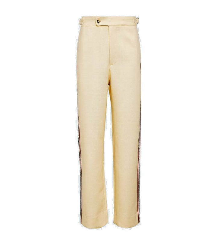 Photo: Bode Stria beaded cotton straight pants