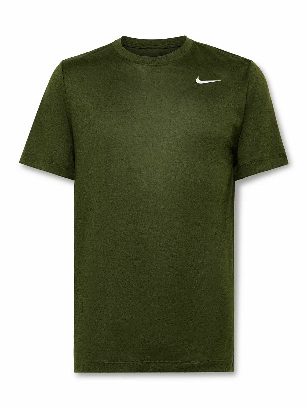 Photo: Nike Training - Essentials Logo-Print Dri-FIT T-Shirt - Green