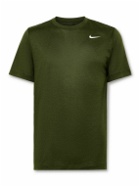 Nike Training - Essentials Logo-Print Dri-FIT T-Shirt - Green