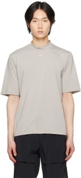AMOMENTO Taupe Patch T-Shirt