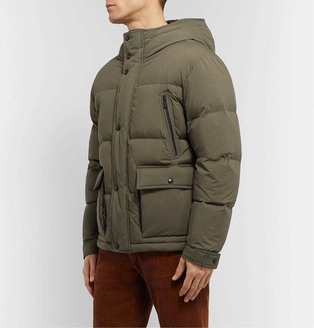 Tod's - Quilted Shell Hooded Down Jacket - Green Tod's