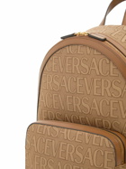 VERSACE - Logo Fabric & Leather Backpack