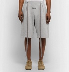Fear of God - Corduroy-Trimmed Fleece-Back Cotton-Jersey Drawstring Shorts - Gray