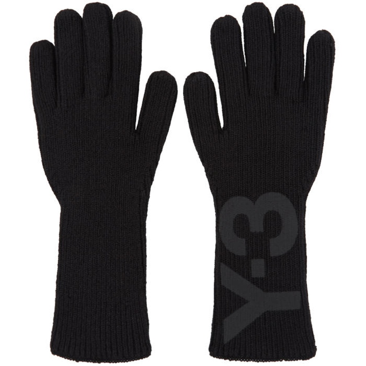 Photo: Y-3 Black Logo Gloves