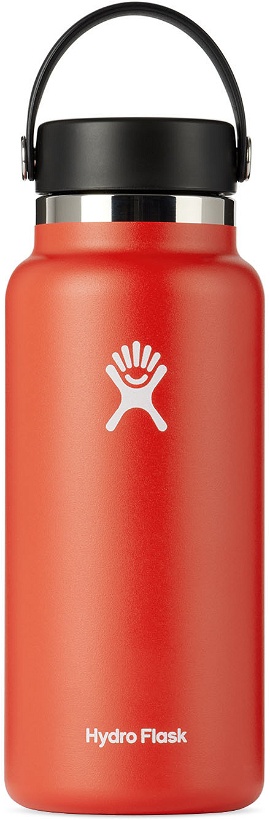 Photo: Hydro Flask Red Wide Mouth Bottle, 32 oz