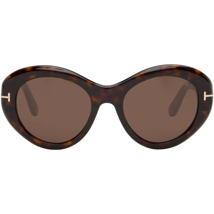 Photo: TOM FORD Brown Elodie Sunglasses