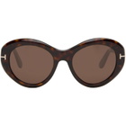 TOM FORD Brown Elodie Sunglasses