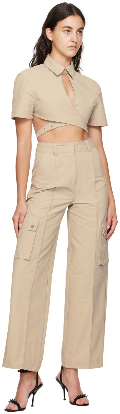 Han Kjobenhavn Beige Baggy Trousers
