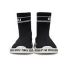 Miu Miu Black Sock Sneakers