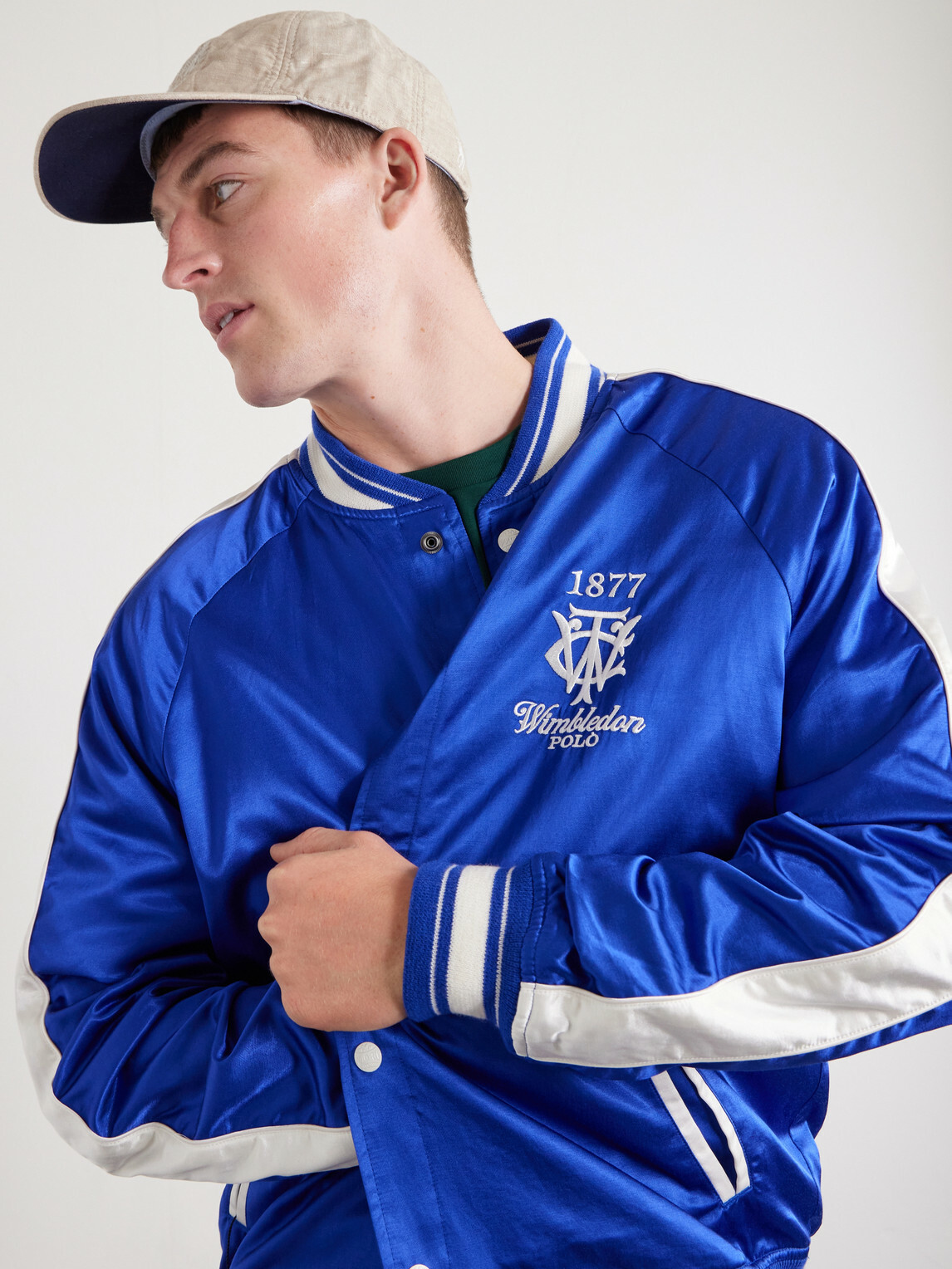 Polo Ralph Lauren - Wimbledon Logo-Embroidered Linen Baseball Cap