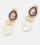 Valentino VLogo embellished drop earrings
