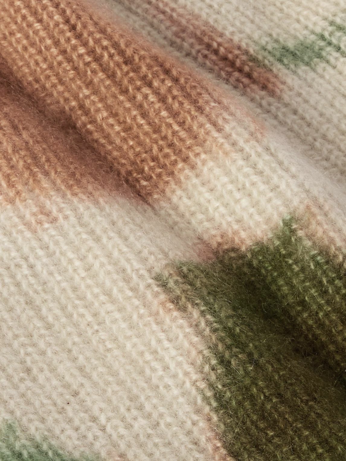The Elder Statesman - Rorschach Tie-Dyed Ribbed Cashmere Beanie