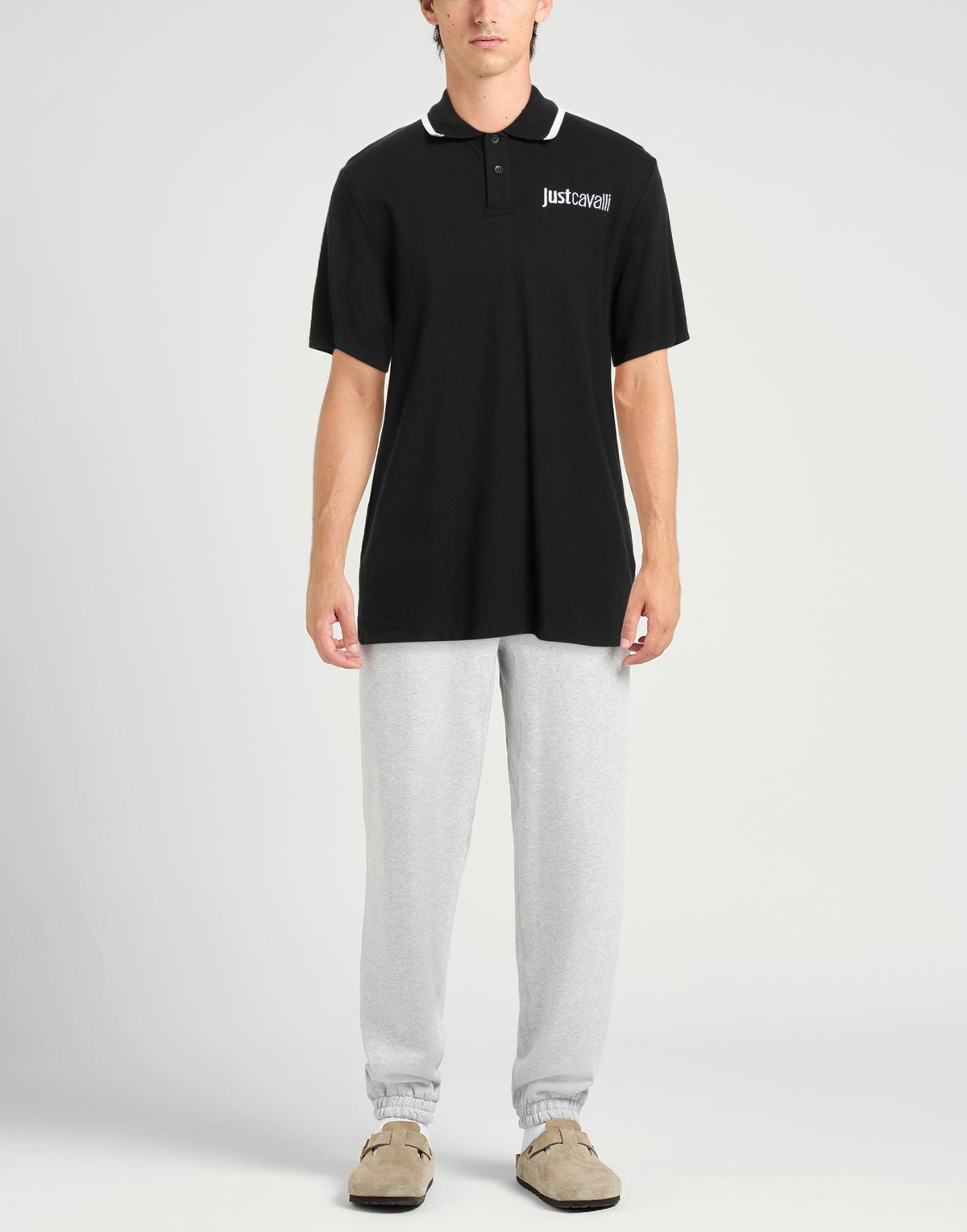 Just Cavalli Mens Polo shirt in Black