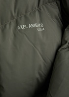 Axel Arigato Logo Quilted Shell Jacket Dark Grey