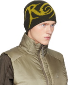 ROA Brown & Yellow Graphic Beanie