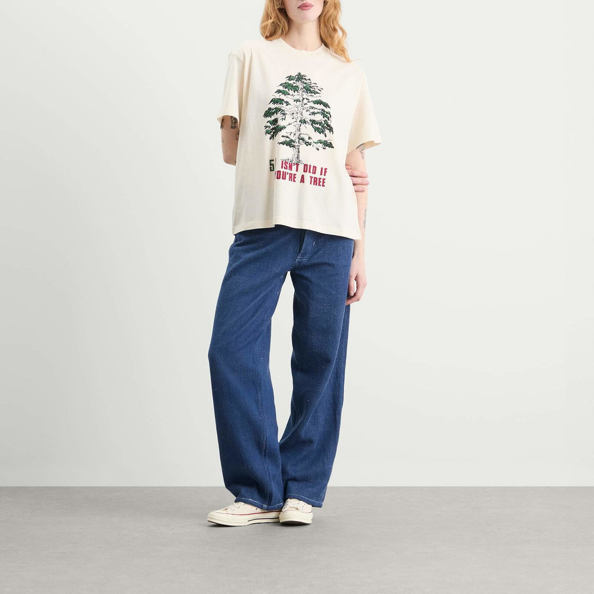 Story mfg. Women's Not Old T-Shirt in Young Trees