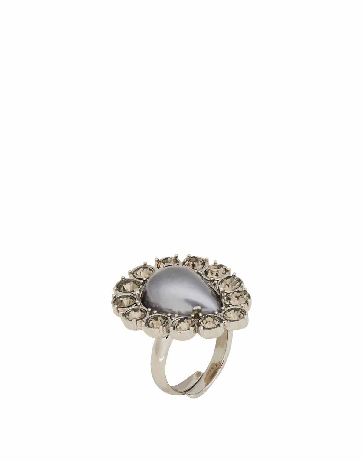Alberta Ferretti Womens Ring in Gunmetal