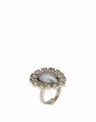 Alberta Ferretti Womens Ring in Gunmetal