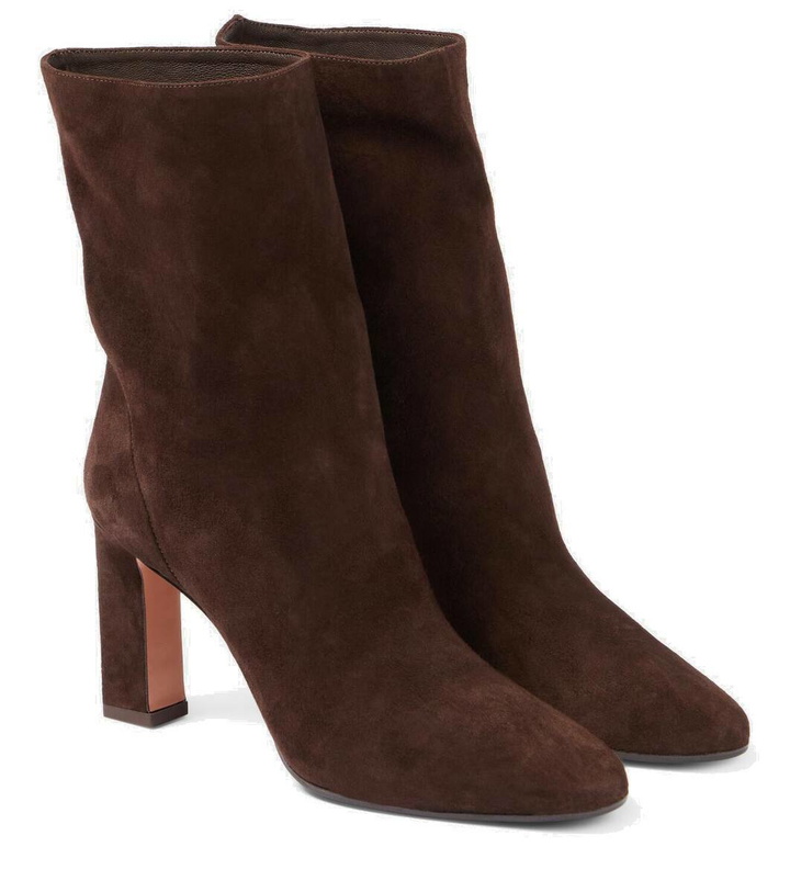 Photo: Aquazzura Manzoni suede ankle boots