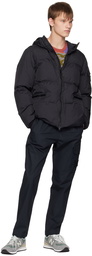 Stone Island Black Garment-Dyed Down Jacket