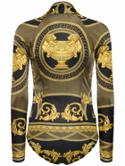 VERSACE Baroque Print Jersey Bodysuit
