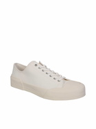 Jil Sander White Lace-up Low Top Sneakers