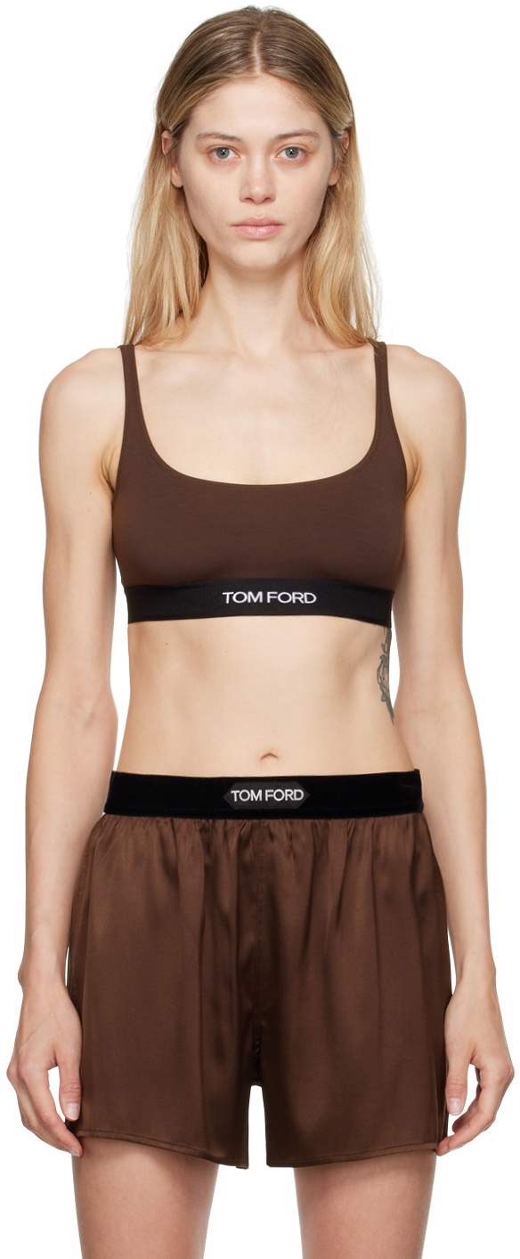 Tom Ford Black Viscose Bra