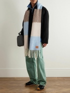 LOEWE - Fringed Striped Alpaca-Blend Scarf