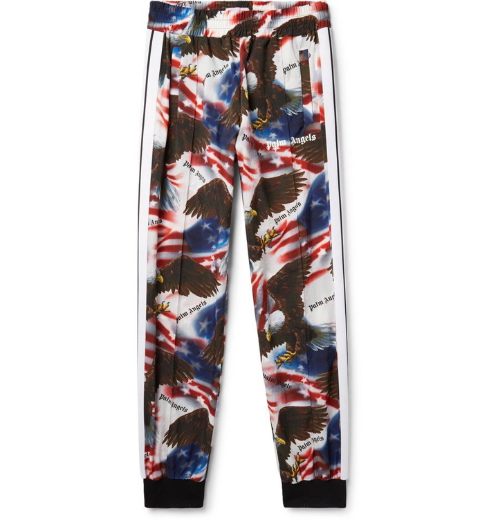 Photo: Palm Angels - Tapered Printed Shell Sweatpants - Multi