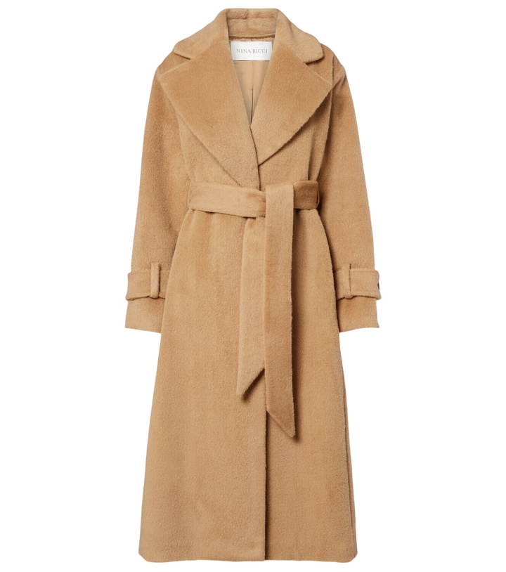 Photo: Nina Ricci Belted alpaca and wool wrap coat