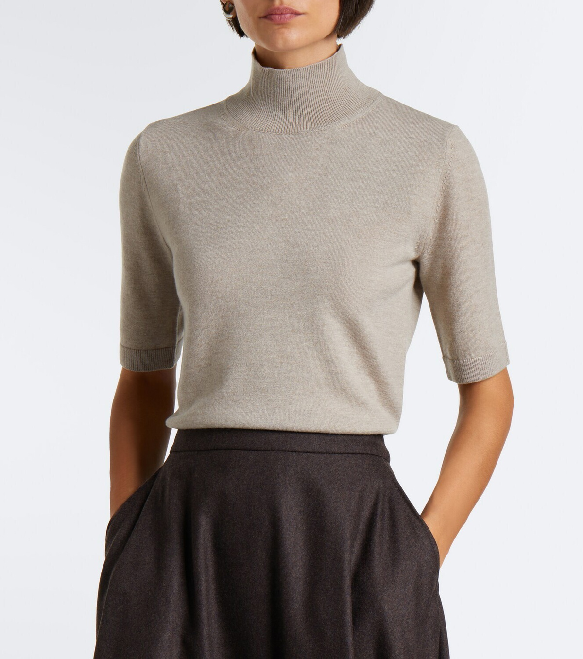 'S Max Mara Wool high-neck sweater
