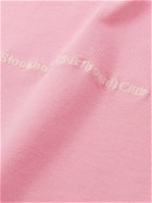 Stockholm Surfboard Club - Logo-Embroidered Organic Cotton-Jersey T-Shirt - Pink