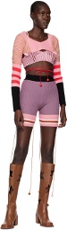 ANDREJ GRONAU SSENSE Exclusive Purple & Pink Shorts