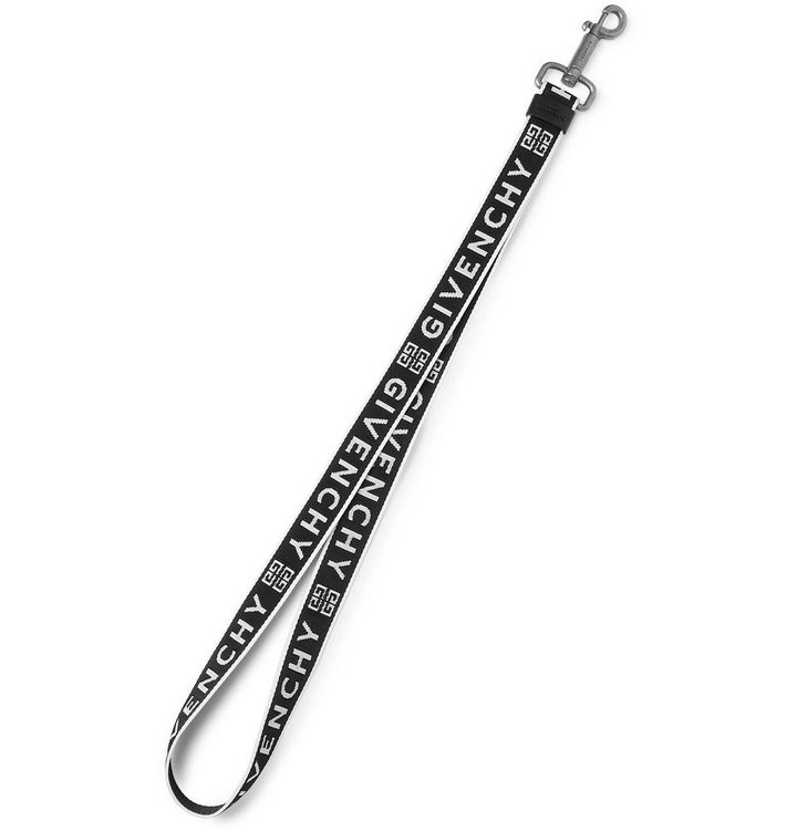 Photo: Givenchy - Obsedia Logo-Jacquard Webbing Lanyard - Men - Black